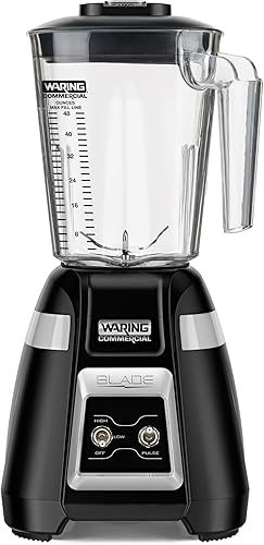 Waring Commercial BB300 Blade 1 HP Blender - Controles de interruptor de palanca con función de pulso con contenedor apilable de copoliéster sin BPA