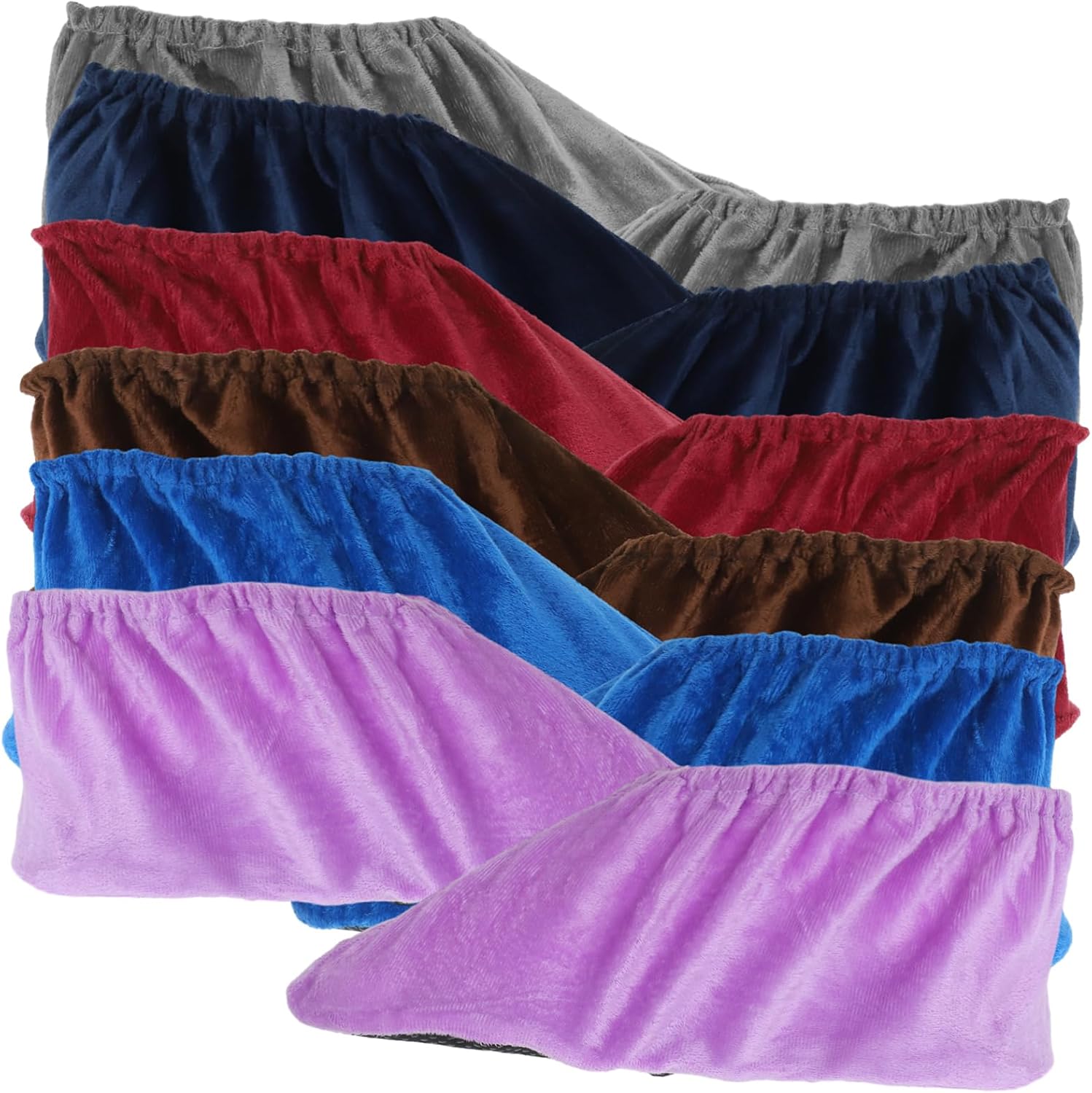 6pairs Shoe Covers Water-Resistant Non-Slip for Bowling Snowproof Floor Protectors Sports Accessory Multi