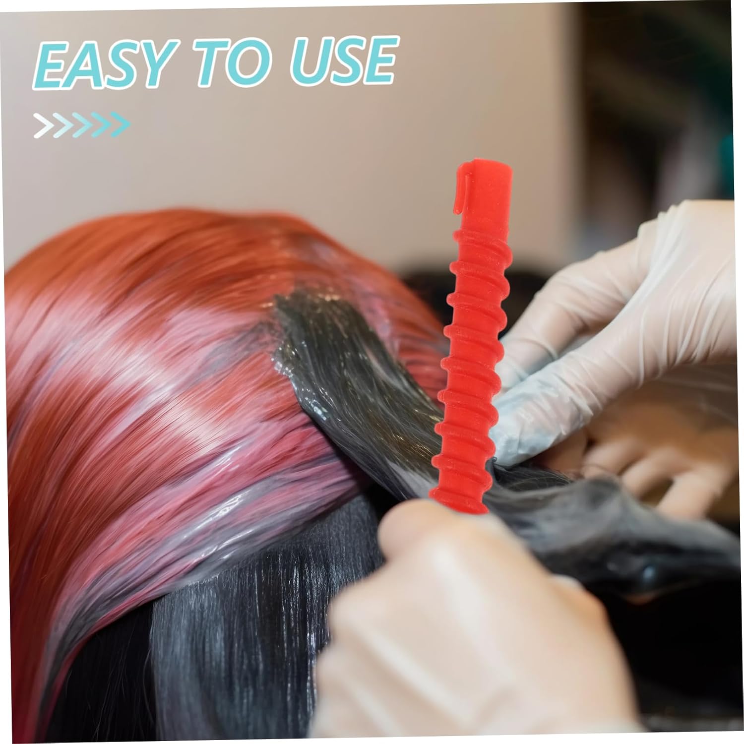 60pcs Spiral Curling Perm Rods for Short Hair Cold Wave Hair Curlers Random Colors for DIY Hairdressing and Styling