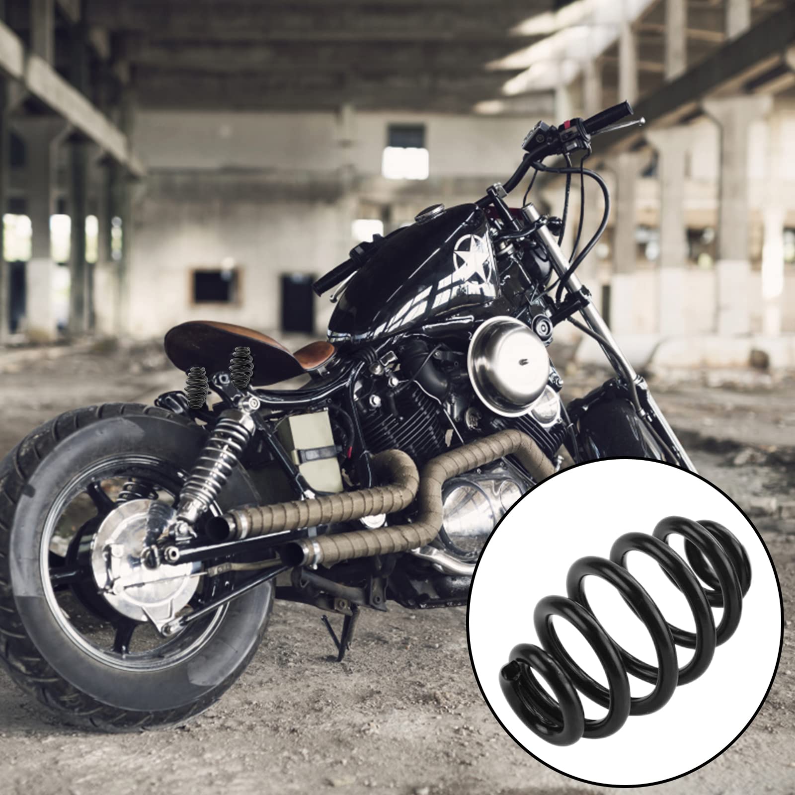 1 para Siodełko Fotel Sprężyny, Sprężyny Beczki, Sprężyny do siedzenia motocyklowego, sprężyna beczki, Motocykl ogólnego zastosowania (czarny)