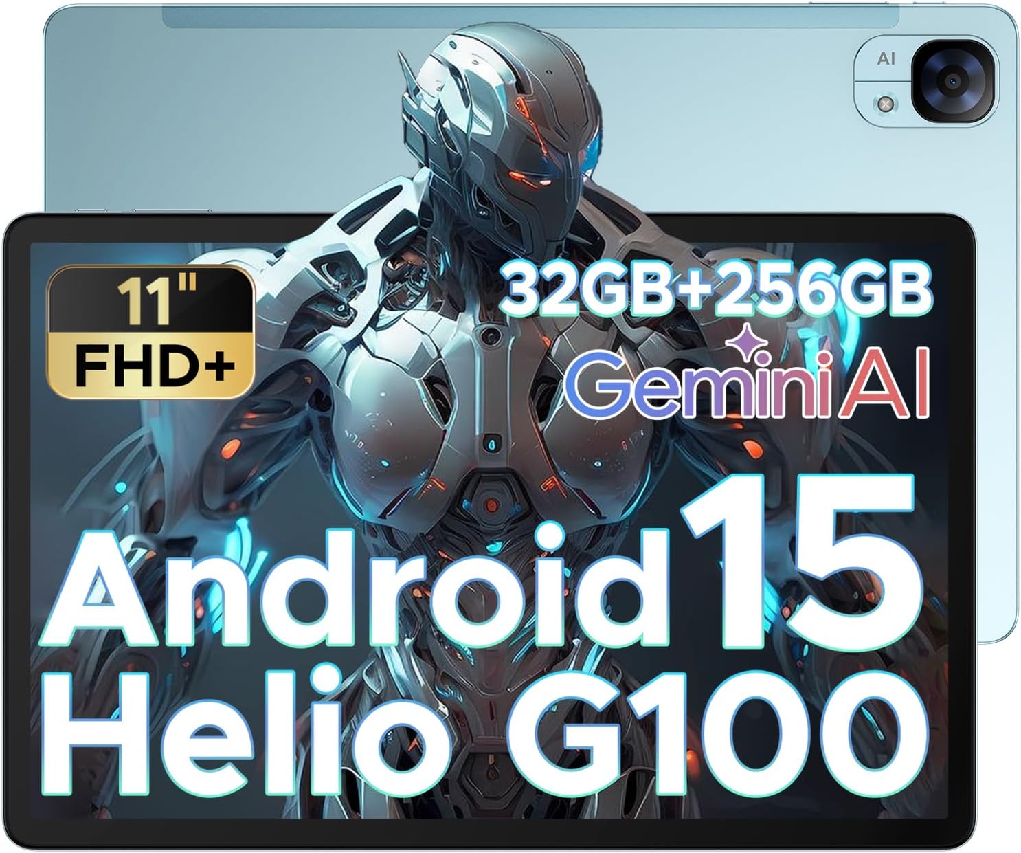 Tab E3 Android Tablet, 11 Inch Tablet, Octa-Core Helio G100,32GB+256GB/2TB, 8800mAh Battery, 90Hz Screen, Gemini AI, Dual SIM/BT5.2/5G WiFi/GPS/Face ID