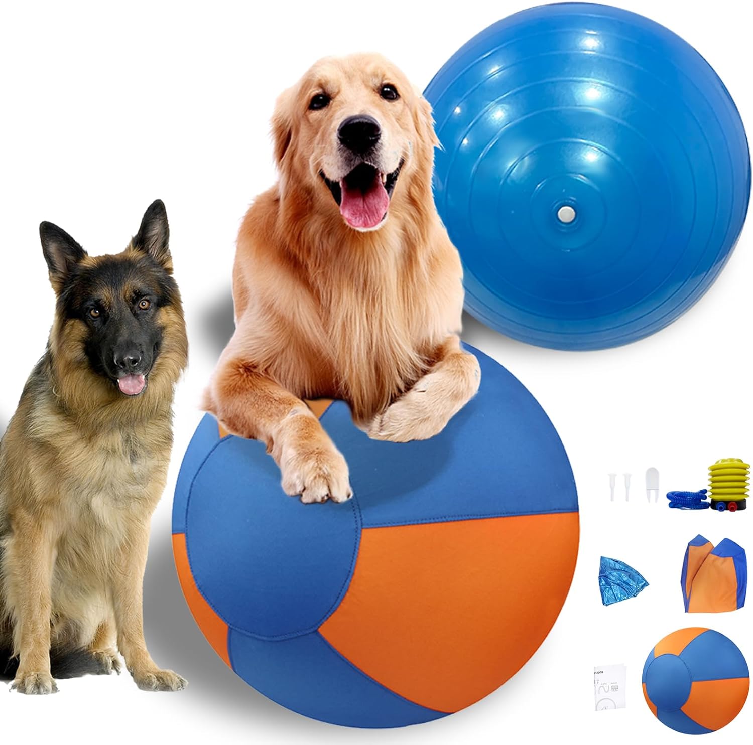 Herding Ball for Dogs – 18'' Durable Waterproof Training Toy for Medium & Large Breeds
