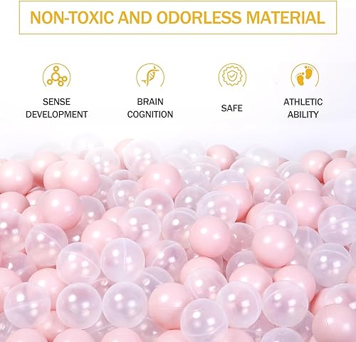 Miniatura 4 de Pelotas de juego suaves  Pelotas de plástico a prueba de aplastamiento para hoyo de pelotas, juego de 100 piezas para niños pequeños, túneles de