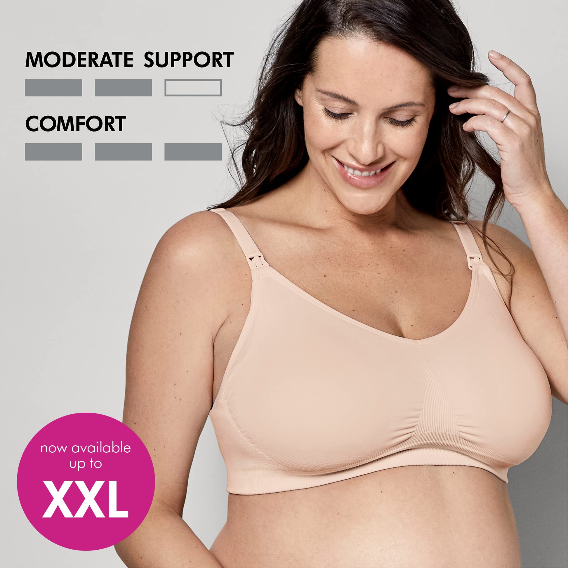 Medela Reggiseno Keep Cool Reggiseno per Gravidanza e Allattamento Senza Cuciture con 6 Zone Traspiranti, Tessuto Morbido ed Elastico e Sostegno Extra