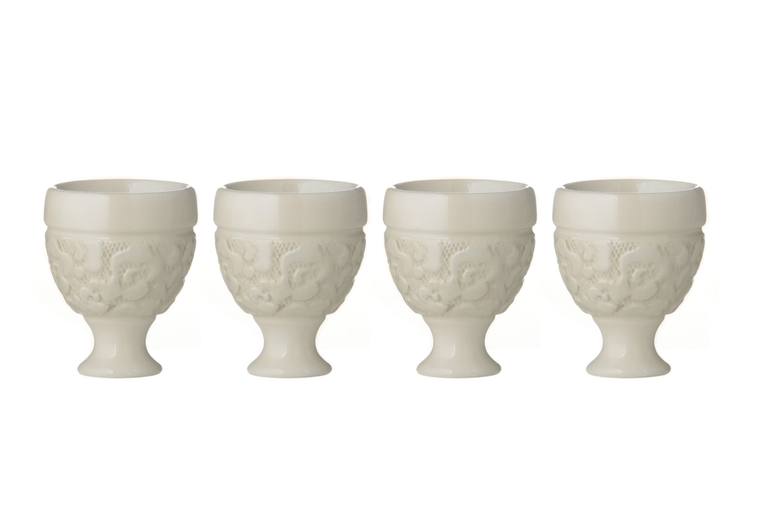 Set Of Four Georgia Egg Cups - Cream