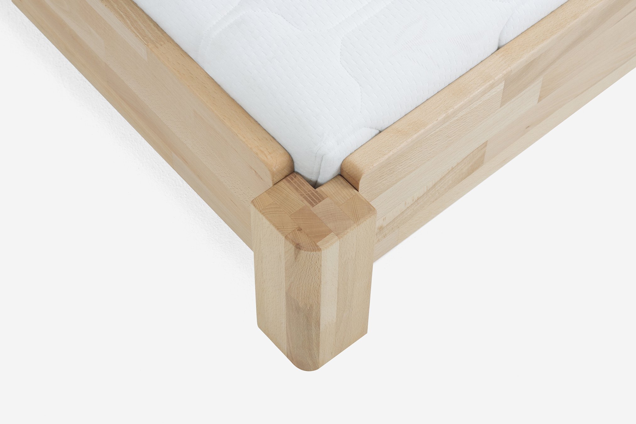 DICO 2er Stapelbett Massivholz mit Rollrost Größe 90x200 cm 06 Buche geölt