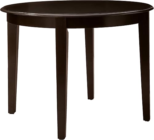 East West Furniture BOT-CAP-T Boston Mesa de comedor redonda moderna para espacios pequeños, 42 x 42 pulgadas, capuchino Capuccino,Lino