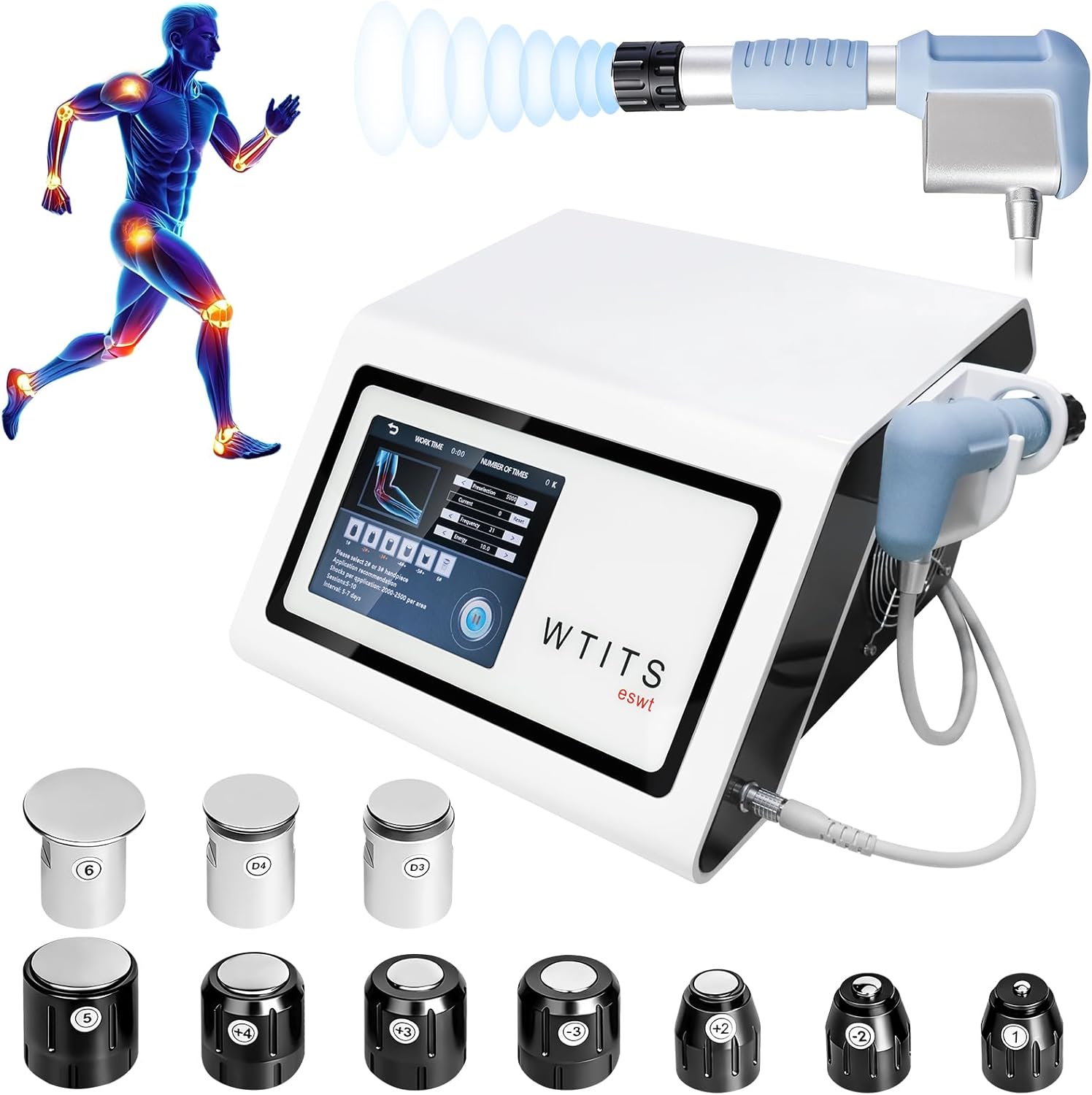 Shockwave Therapy Machine, Extracorporeal Shock Wave Therapy Device for Pain Relief Shock Wave Therapy Machine for Home & Institution Use
