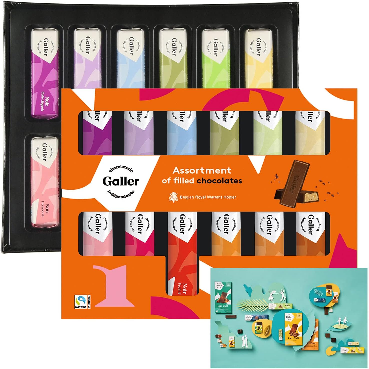 Galler (Galley) Chocolte Belgium Royal Warrant Mini Bar 12 pieces