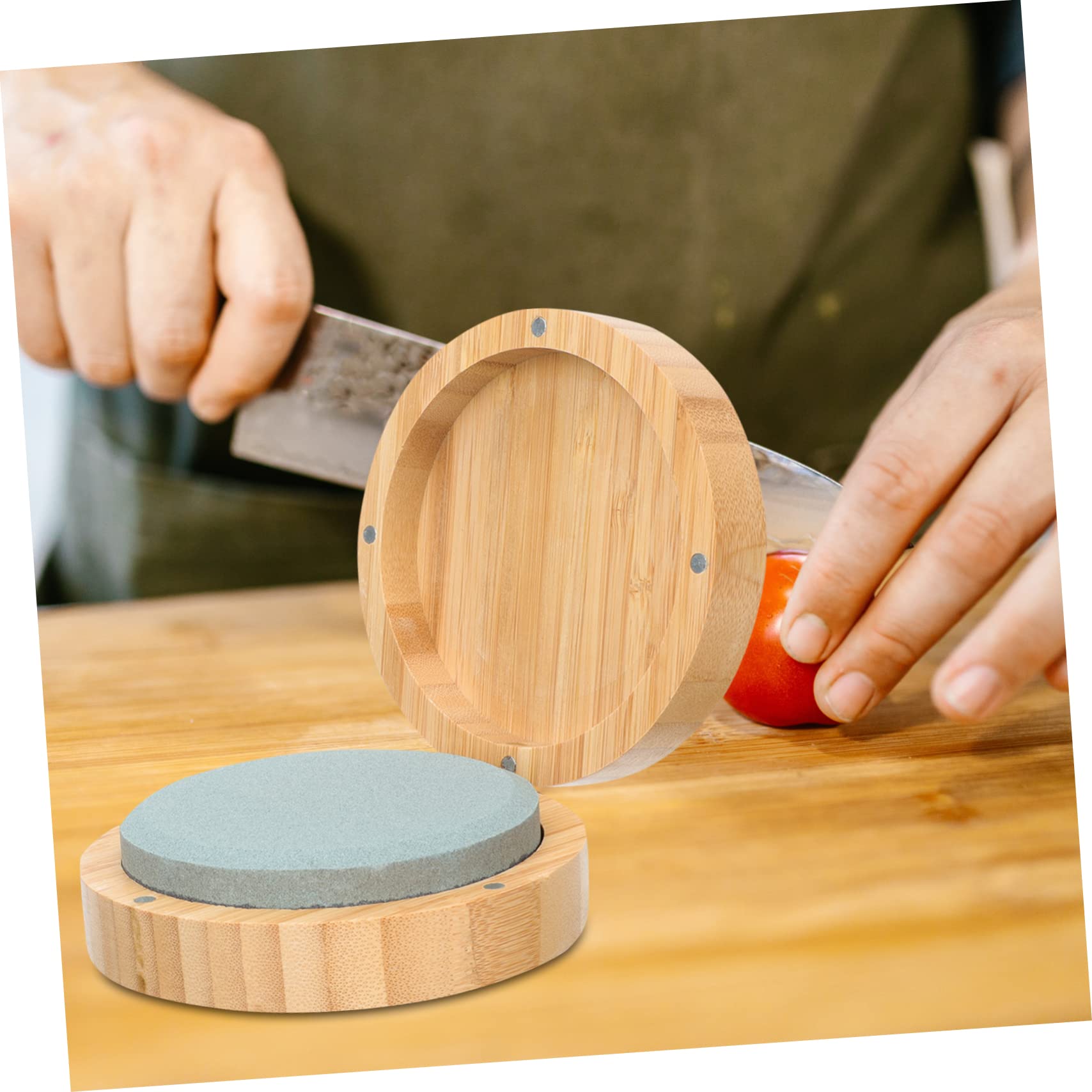 Uonlytech 4pezzi Affilatrice Per e Giardinaggio Base e Carbonato Strumento Affilatura e