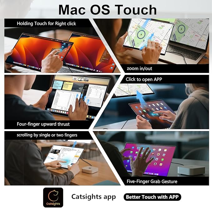 Monitor Extensor Portátil 13.3 2.5K IPS Táctil miniatura 4