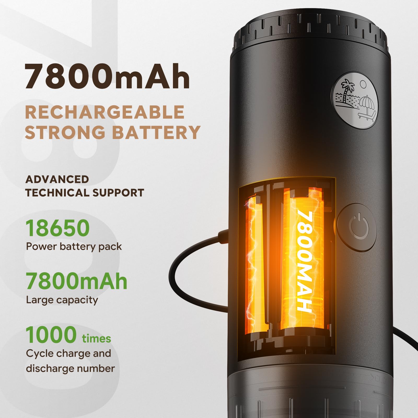 Machine à expresso portable 3 en 1 à 19 bars avec chauffage automatique, compatible avec les capsules NS et DG ainsi que le café moulu pour le camping, la randonnée, les voyages et la maison (noir)