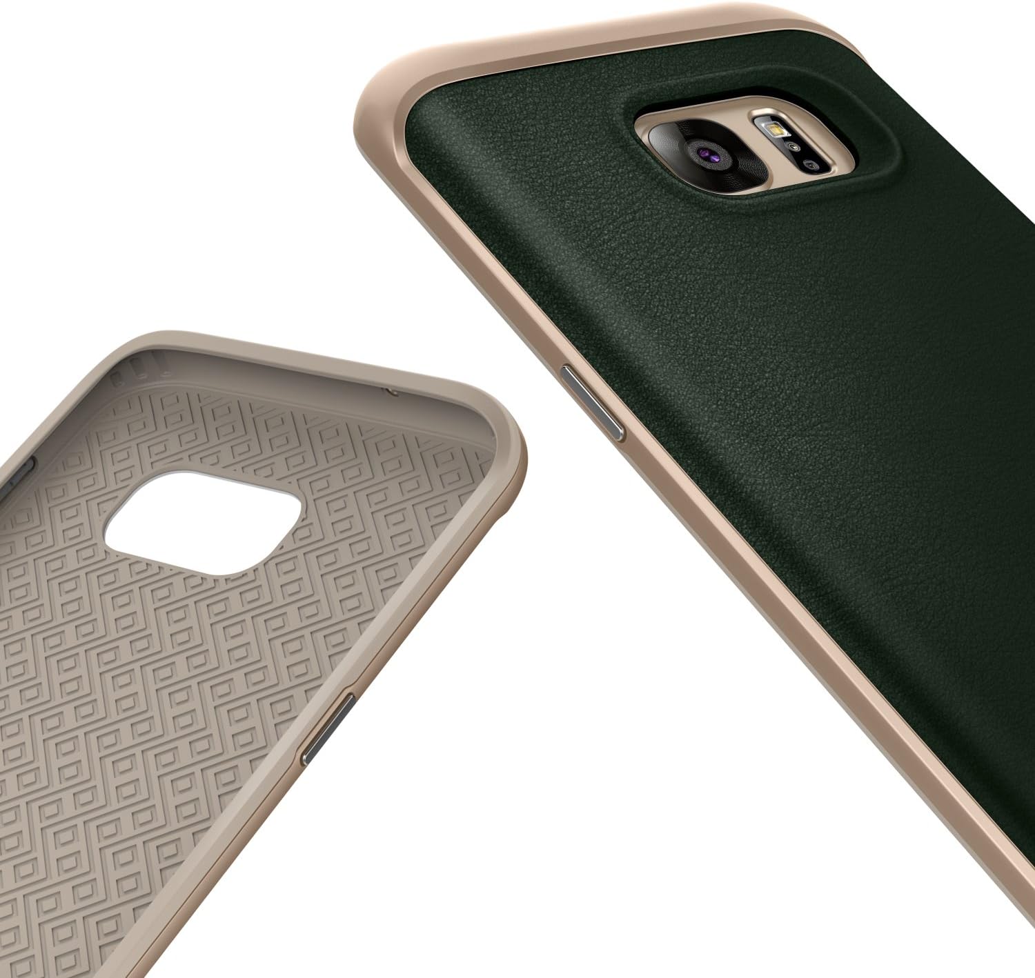 Caseology Envoy for Samsung Galaxy S7 Edge Case (2016) - Leather Green