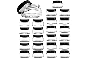 Yarlung 24 Pack 5 Oz Plastic Jars with Lids: Perfect Containers for Storing Body Butter