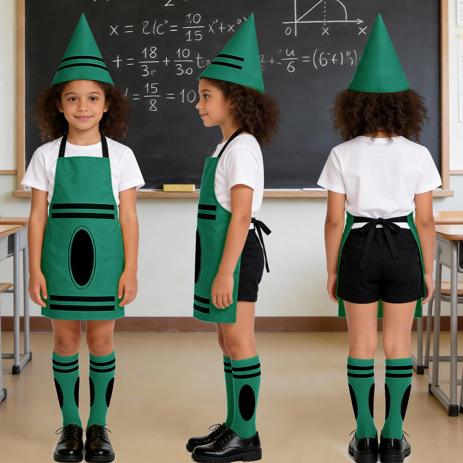 Ainvliya Crayon Apron Costume Set, World Book Day 2026 Full Costume - Image 4