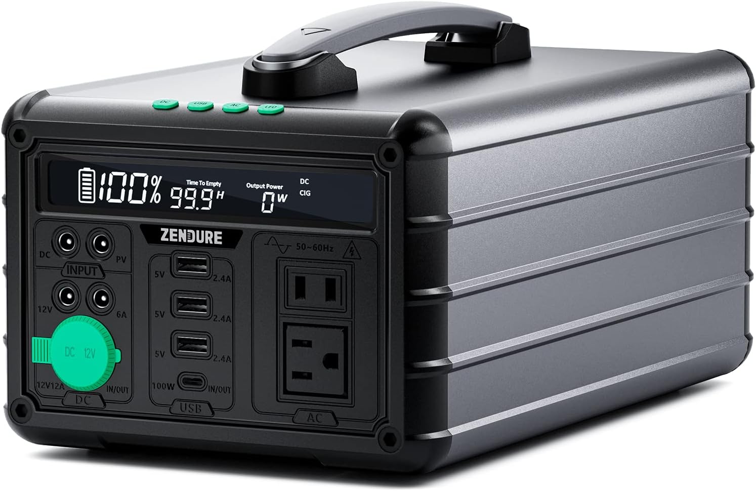 Portable Power Station 1000W, Zendure 1016Wh Solar Generator Lightweight Quiet Power Supply 9 Output Backup Battery for Emergency, Disaster Prevention, Home, Camping, Outdoors SuperBase 1000M