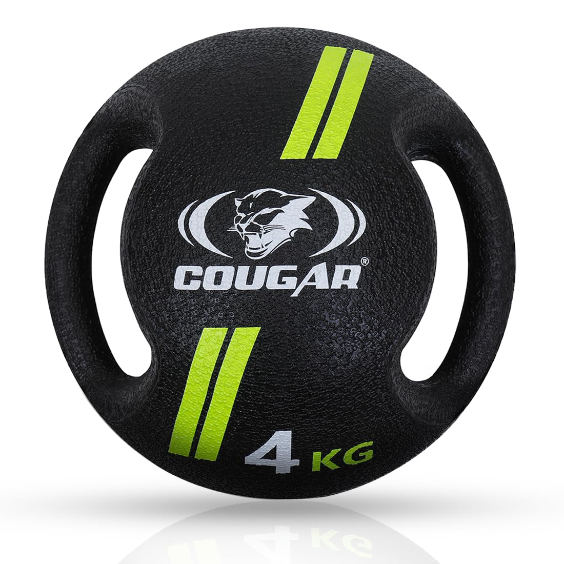 COUGAR Dual Handle Rubber Moulded Medicine Ball for Home and Gym Intense Workout, 4 KG-image-4