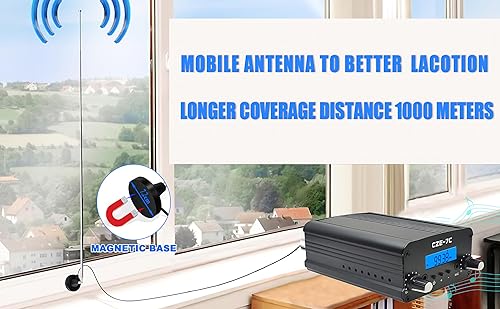 Miniatura 4 de Transmisor FM de 3,280.8 ft, transmisor de transmisión FM de largo alcance de 1/7 W para películas de autocine, estacionamiento de iglesia,