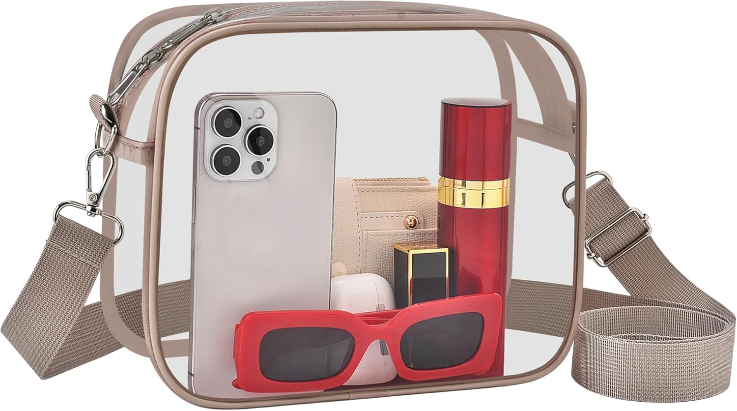 Clear Bag for Stadium Events- Small Mini Stadium Bag Sports Fan Handbags & Purses for Festivel Concert