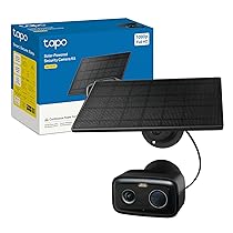 Tapo C401 KIT Telecamera WiFi Esterno ad Energia Solare, Full HD 1080P, Batteria 5200mAh fino a 180 Giorni, Rilevamento Persone AI, Visione Notturna a Colori, Alarme,Archiviazione Locale, Cloud, IP65