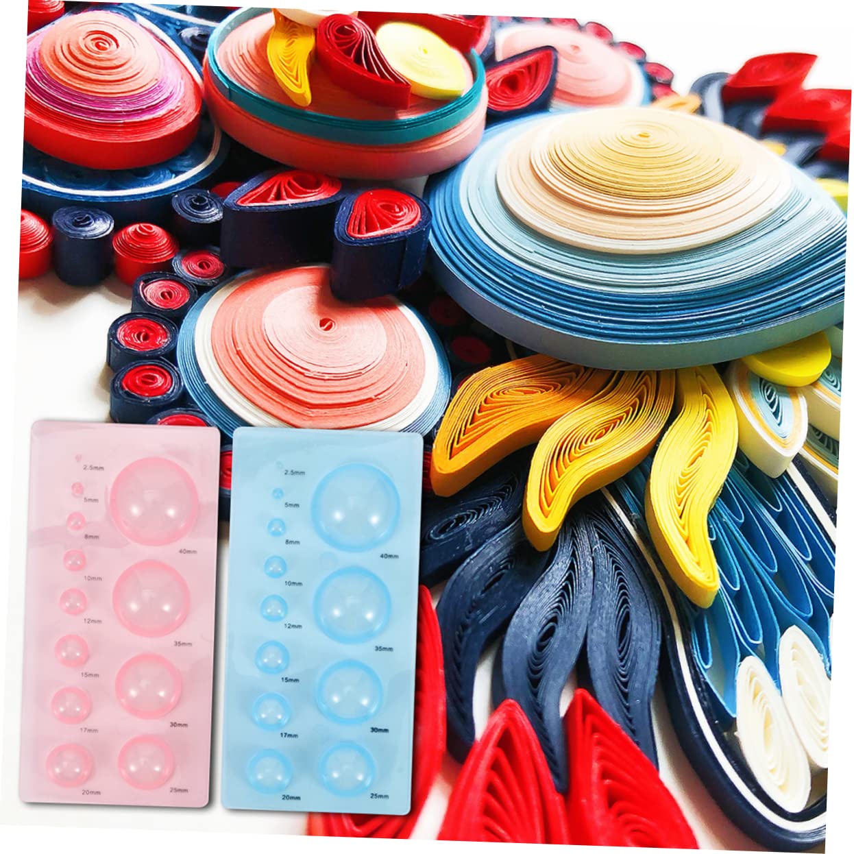 Set 4 Stampi A Mezza Sfera Per Quilling 3D In ABS, Strumenti Fai Da Te Per Decorazioni Floreali, Vasi E Figurine, Ideali Per Hobbisti
