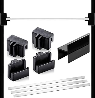 14 Pcs File Cabinet Rails Set 1/2 Drawer Sides Hanging File Rail Clips PVC