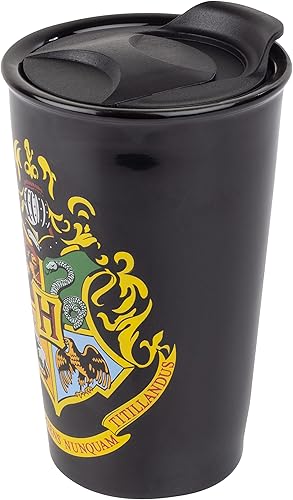 Miniatura 4 de Seven20 Harry Potter Hogwarts - Taza de café de viaje, 14 onzas, vaso de cerámica con diseño de escudo de Hogwarts, con licencia oficial, gran
