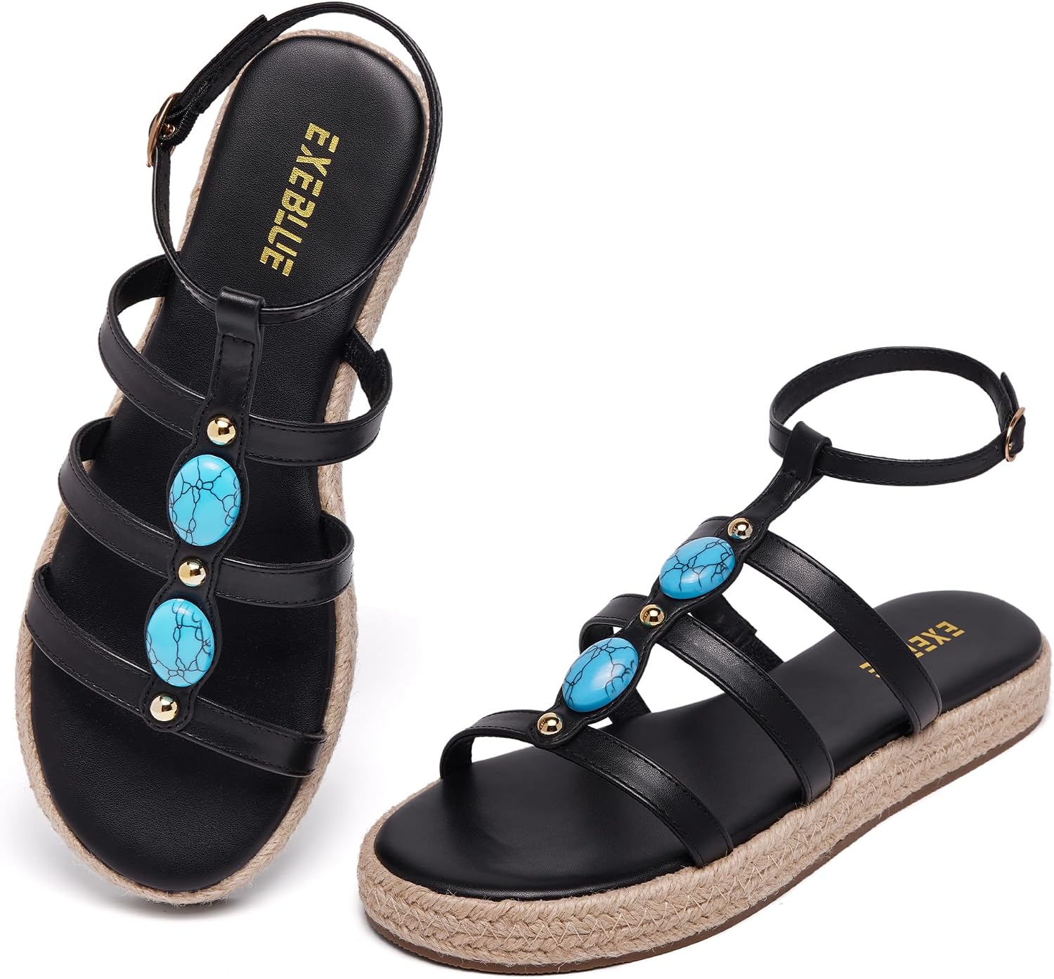 Women's Platform Sandals Comfortable Soft Wedge Shoes for Women Dressy Sandal with Adjustable