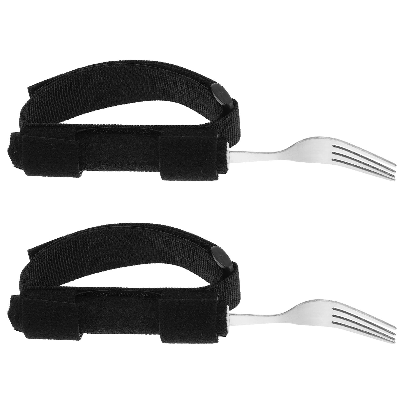 Cubiertos Adaptables para Comer 2 Piezas de Acero Inoxidable | Incluye Tenedor y Cuchara, Tejido Ligero y Flexible, Uso en Rehabilitación y Residencias
