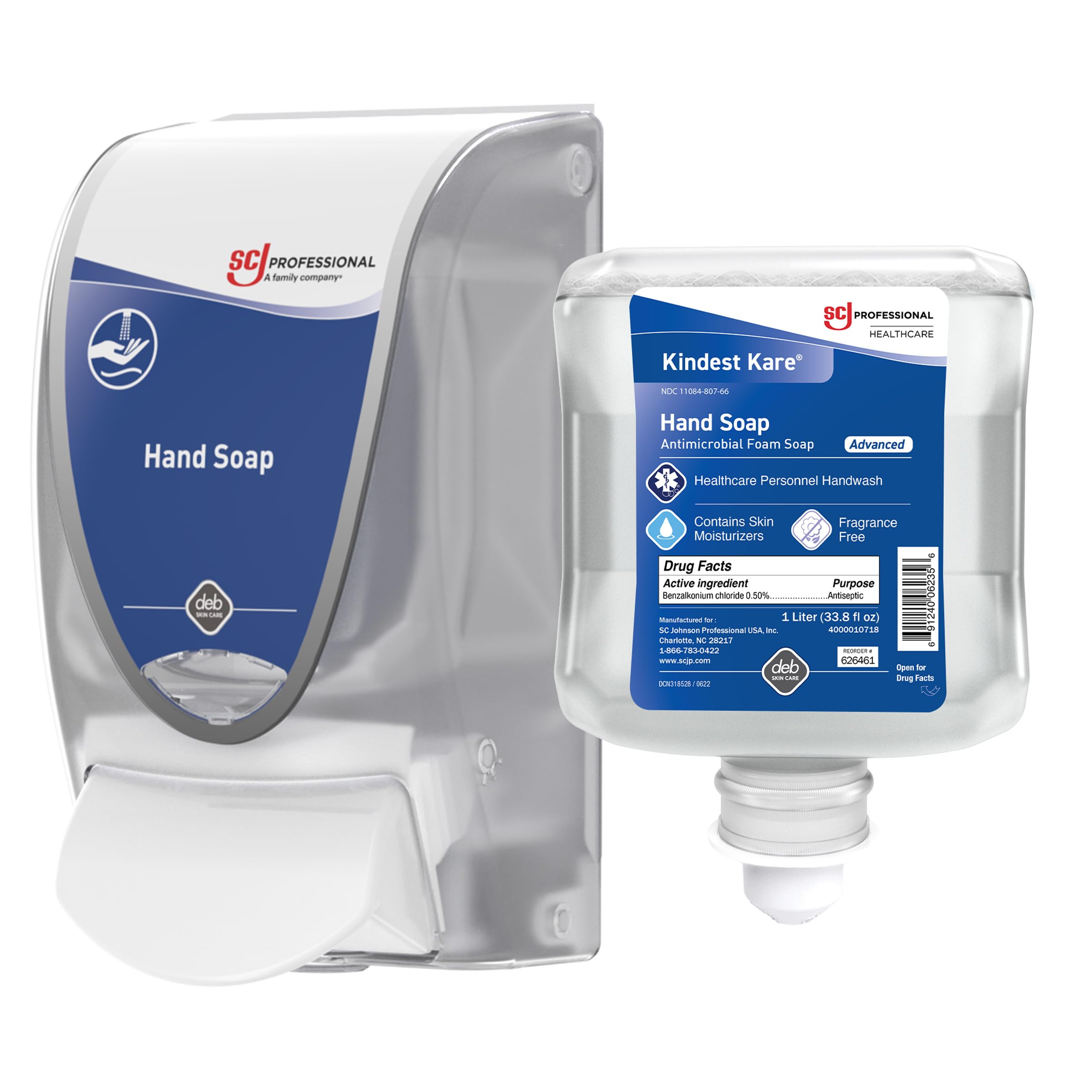 SC Johnson Professional Kindest Kare Advanced Hand Soap Starter Kit with Soap Dispenser and 1L Soap Cartridge for Hospit — beauty deal on Shopping With Noya
