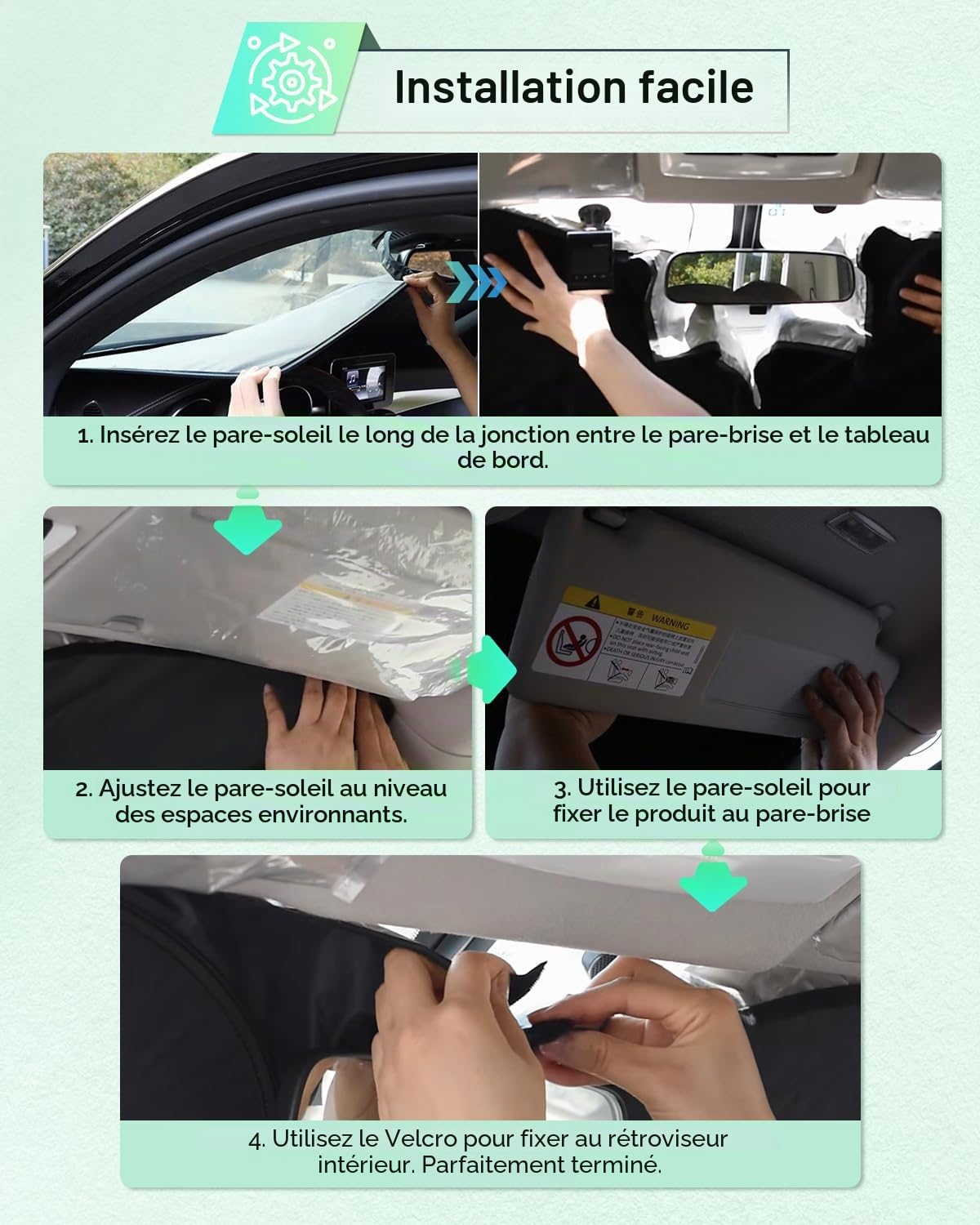 [Mise à Niveau] GAFAT Compatible avec VW T-Roc 2017-2025 2026 2027 Pare-Soleil Intérieur, Pare-Brise Protection UV, Refroidissement Intérieur Protection Intérieure, T Roc Accessoires