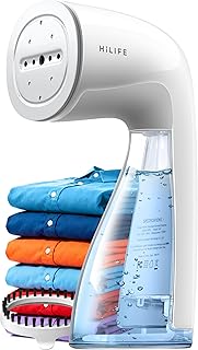 HiLIFE Upgraded Steamer for Clothes, Handheld Portable Design, 1100W Powerful Steam, 300ml Larger Tank & No Leak Tech, 30S Fast Heat-up, Quick Wrinkle Remover, Compact Size for Travel, ONLY 120V