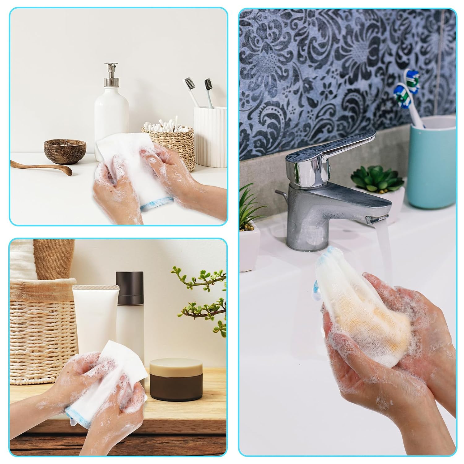Piriuuo 8 Pcs Soap Bags, Mesh Foaming Soap Bar Bag with Drawstring for Bath Shower (Assorted Colors) image 4