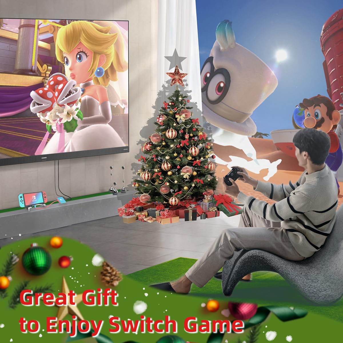 Switch 2 Dock: TV Adapter for Bigger Gaming -6