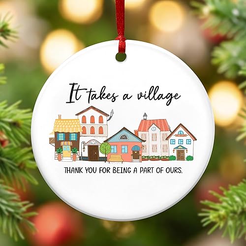 Vista 62 de OASSIE Regalos de agradecimiento de Navidad para empleados para compañeros de trabajo, adornos de Navidad de cerámica 2025 para decoraciones de Sé