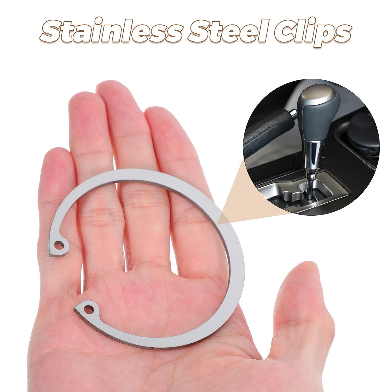 5 Piece Internal Snap Ring Kit Stainless Steel Retaining Clips