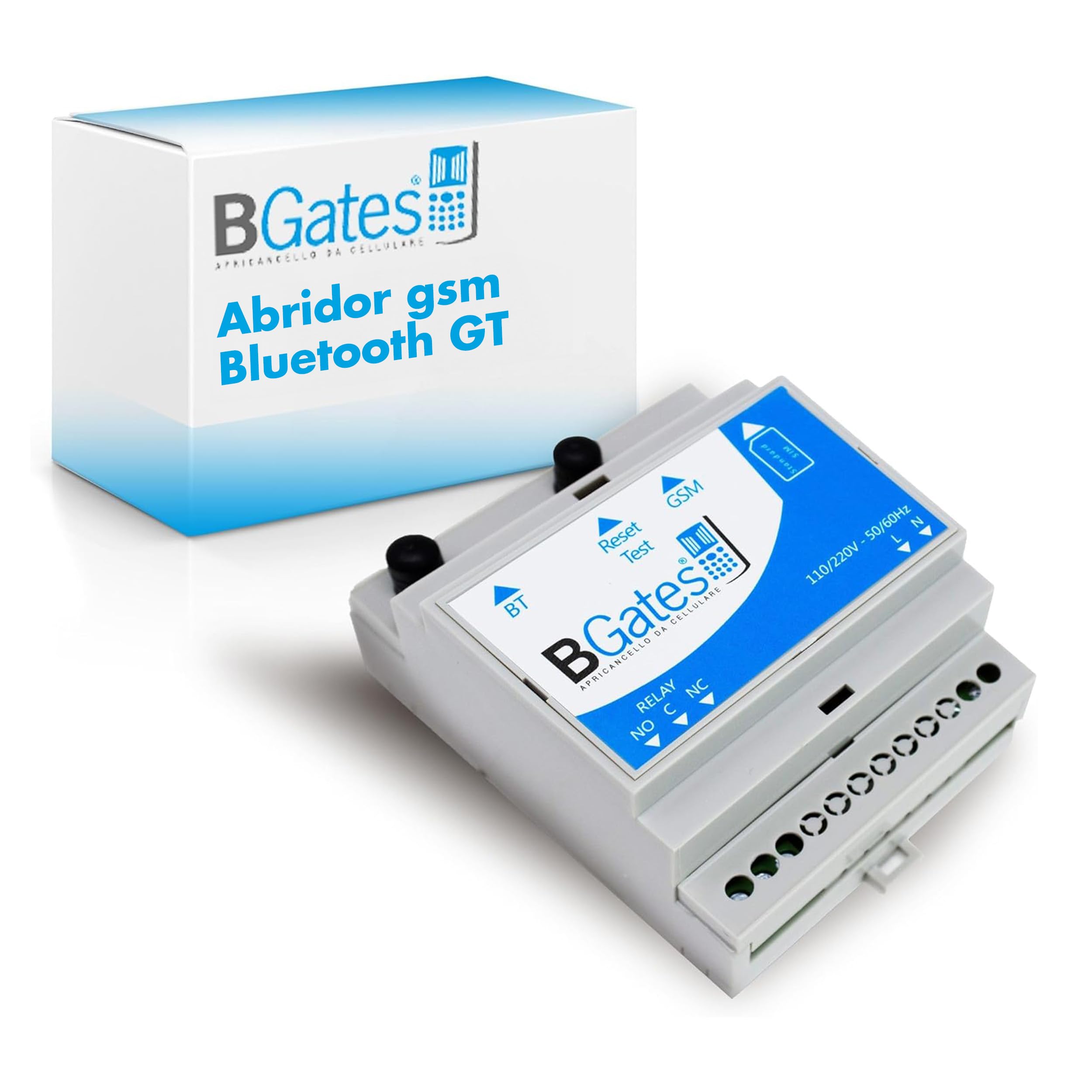 Abre Puertas con Bluetooth gsm GT - Interruptor Inteligente para Hogares y Empresas - Módulo para Garajes, Puertas y Calderas – Mando Puertas con App iOS/Android, gsm o Bluetooth