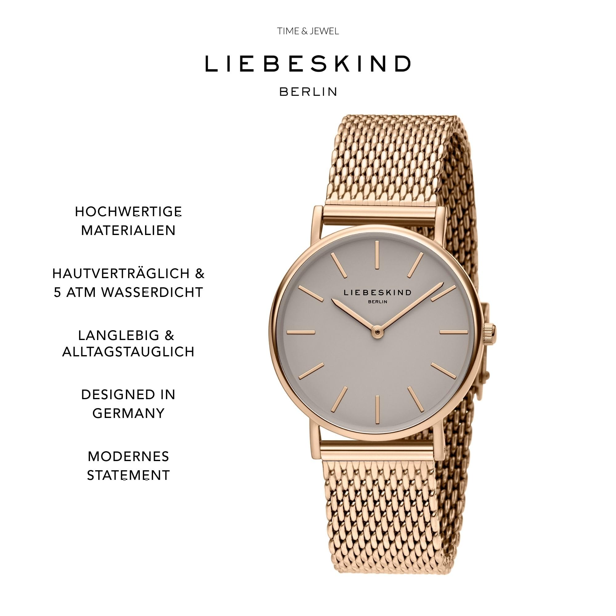Liebeskind Berlin Armbanduhr LT-0170-MQ IP roségold – Bild 3
