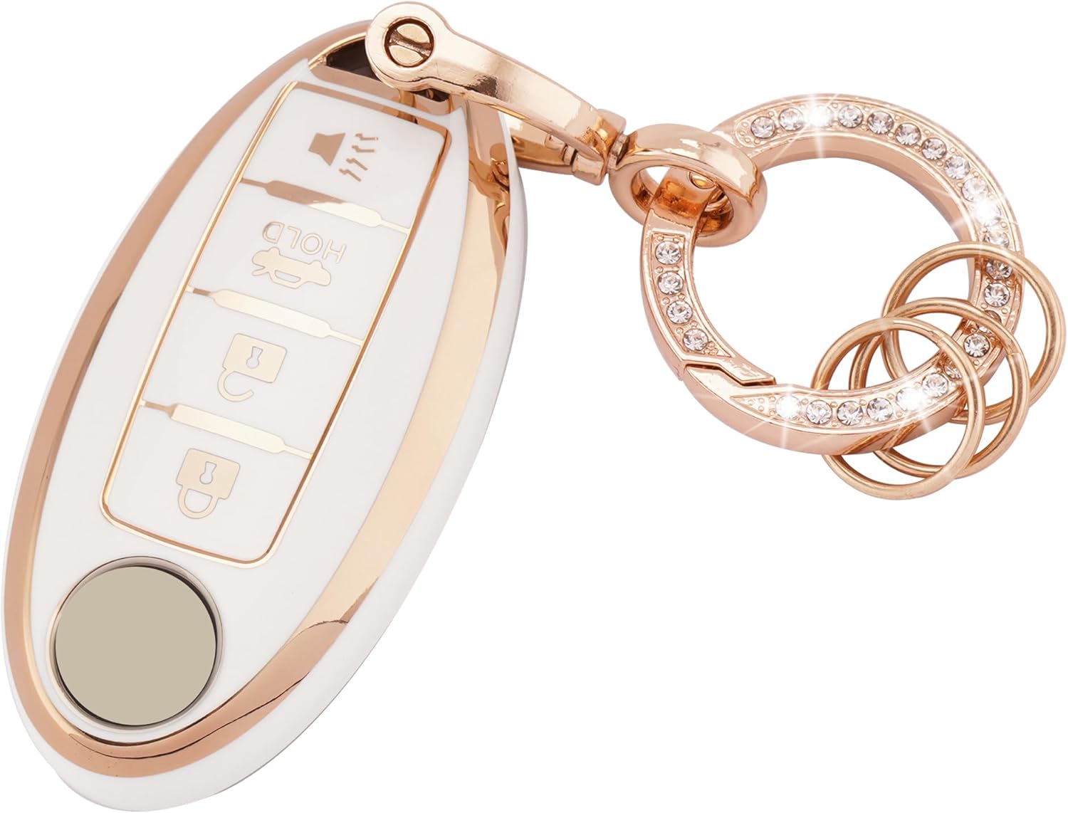 5 Buttons TPU Car Key Case Cover For Nissan Rogue Altima Maxima Sentra X Trail Patrol Murano Pathfinder Armada Versa Keychain - 34