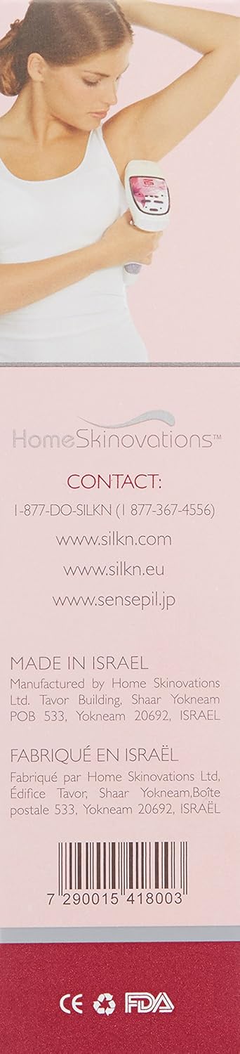 Silk'n Flash&Go Freedom packaging with contact information and barcode