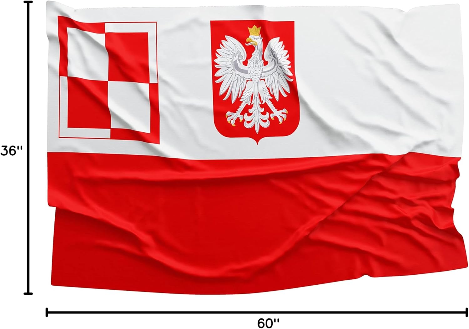 Polish Air Force Ensign Special Force Eagle Polska Military Army Service Patriot Warsaw 3x5 feet Flag Banner Vivid Color Double Stitched Brass Grommets