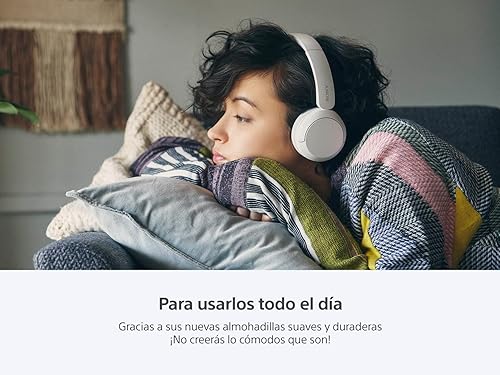 Miniatura 4 de Sony WH-CH520 Los mejores auriculares inalámbricos Bluetooth sobre la oreja con micrófono para llamadas y control de voz, hasta 50 horas de duración