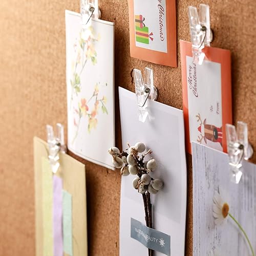 Miniatura 8 de 32 clips reutilizables para fotos, mini tachuelas de plástico negro, pinzas para la ropa, clips de papel decorativos para tableros de corcho, obras