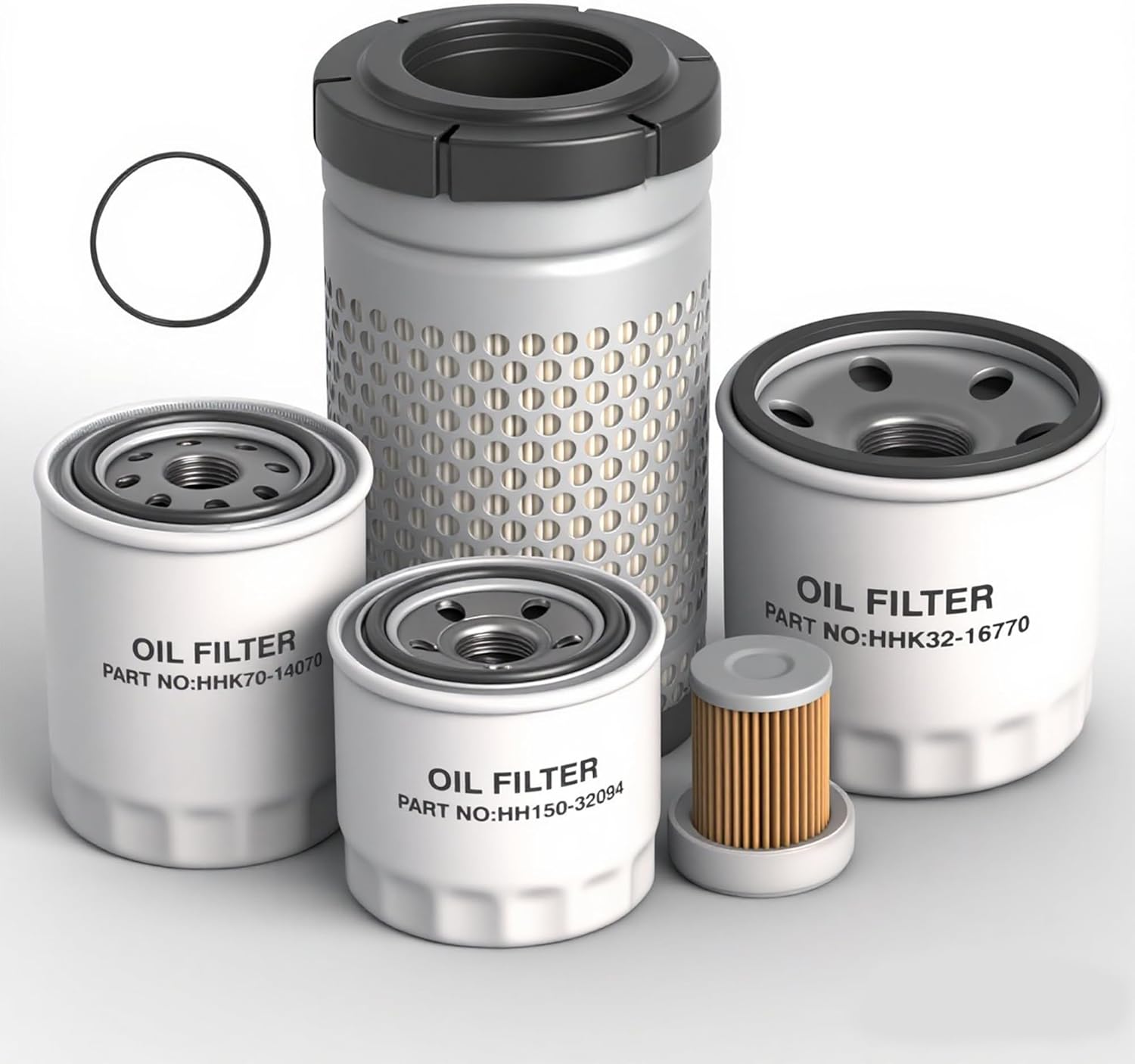 Maintenance Filter Kit Compatible With Kubota RTV-X1140 RTV-X1100C RTV-X1120D Utility Vehicle Replace HH150-32094 6A320-59930 HHK70-14070 HHK32-16770 1G319-11210