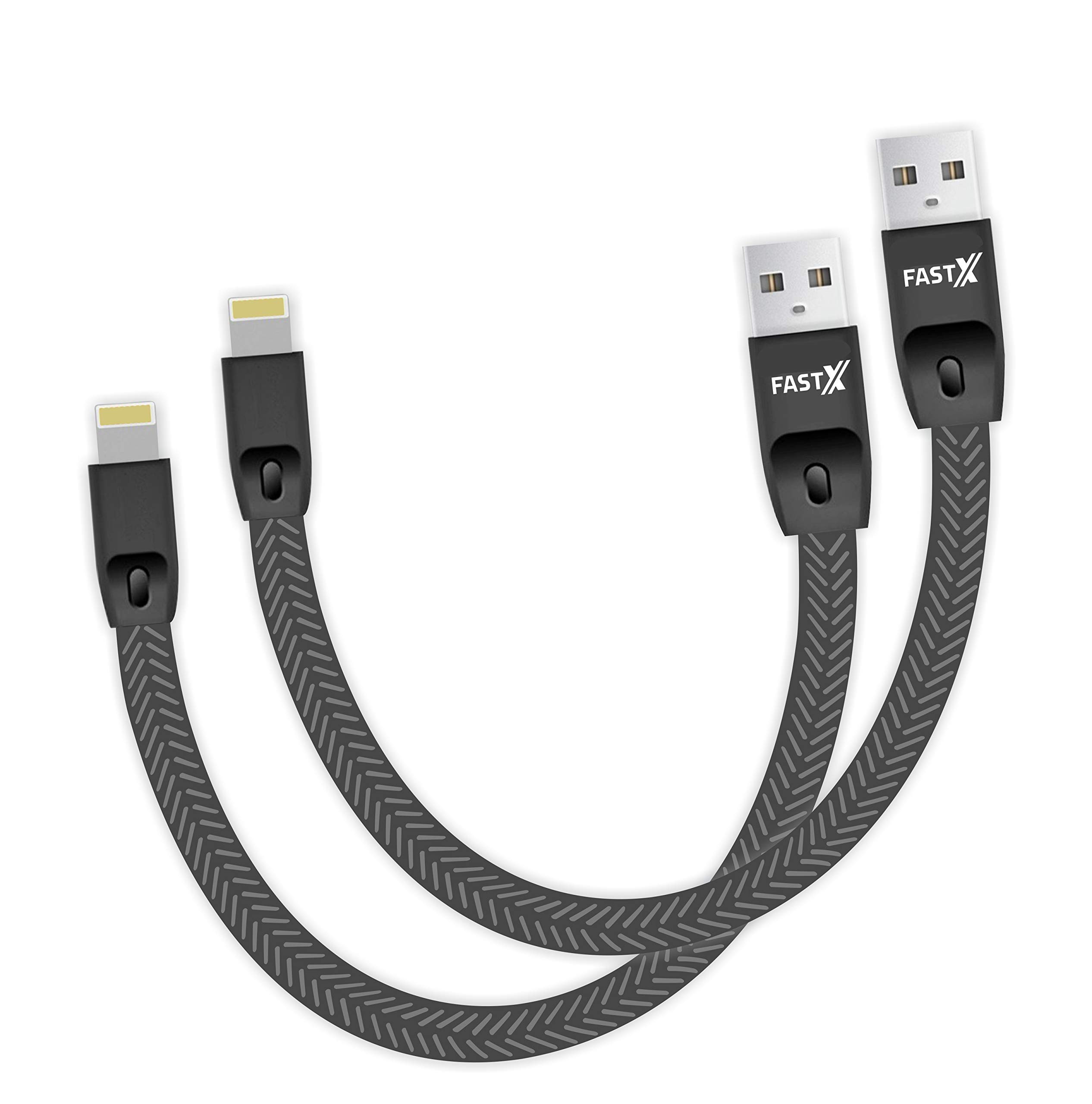 See full amazon price history chart for FASTX USB Compatible Flat Short Fast Charging Ultra Speed Powerbank Cable for Data Sync Transfer Charge Cable for iPhone 5, 6, 7, 8, 10, X (Grey-black) - Pack of 2 FASTX USB Compatible Flat Short Fast Charging Ultra Speed Powerbank Cable for Data Sync Transfer Charge Cable for iPhone 5, 6, 7, 8, 10, X (Grey-black) - Pack of 2 (B07JMPZVZR) Amazon Price History, Amazon Price Tracker