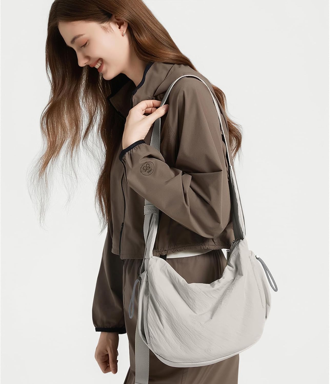 Premium Nylon Crossbody Purse For Women, Anti-Theft Medium Crossbody Bag, Women's Shoulder Handbag Travel Casual Work - Image 2