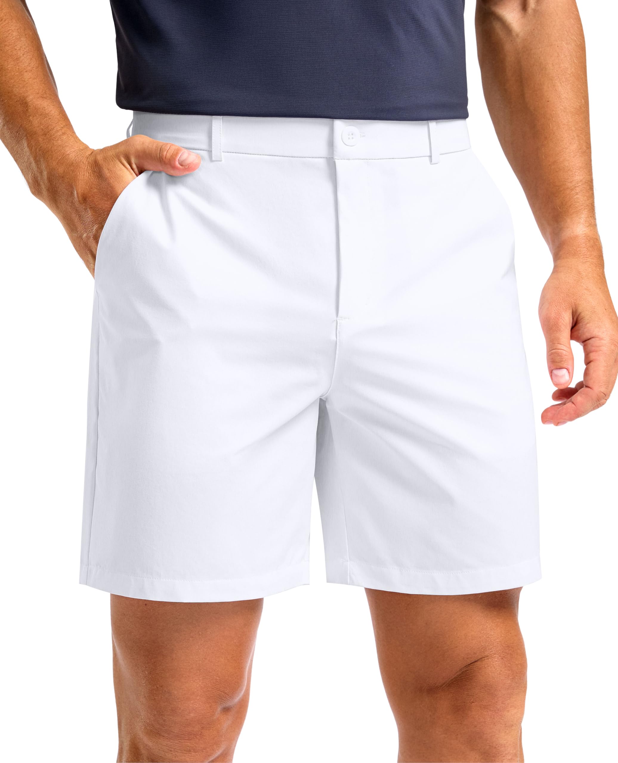 Soothfeel Men's Casual Shorts 5/7/9 Inch Golf Dress Shorts with 4 Pockets