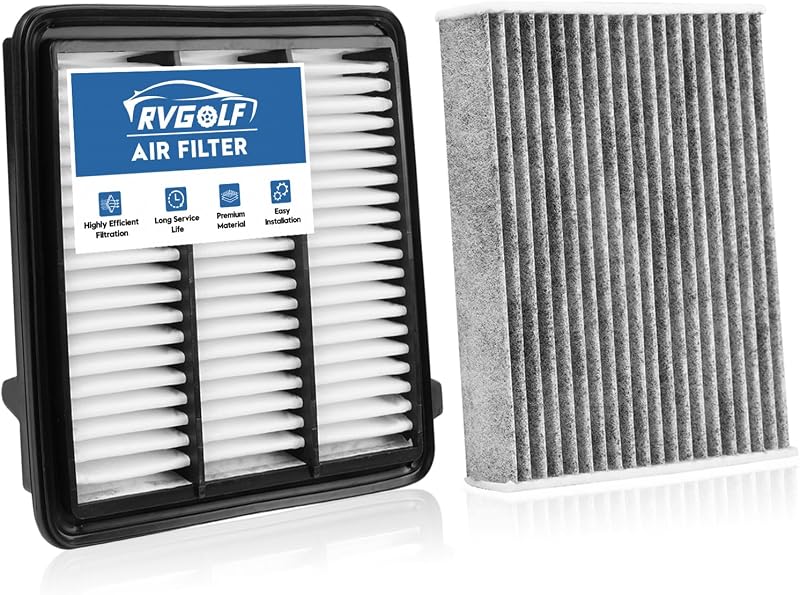 Kit Filtro de Ar do Motor e Filtro de Cabine RVgolf para Honda Civic, Accord, CR-V e Integra 1.5L – 2 unidades