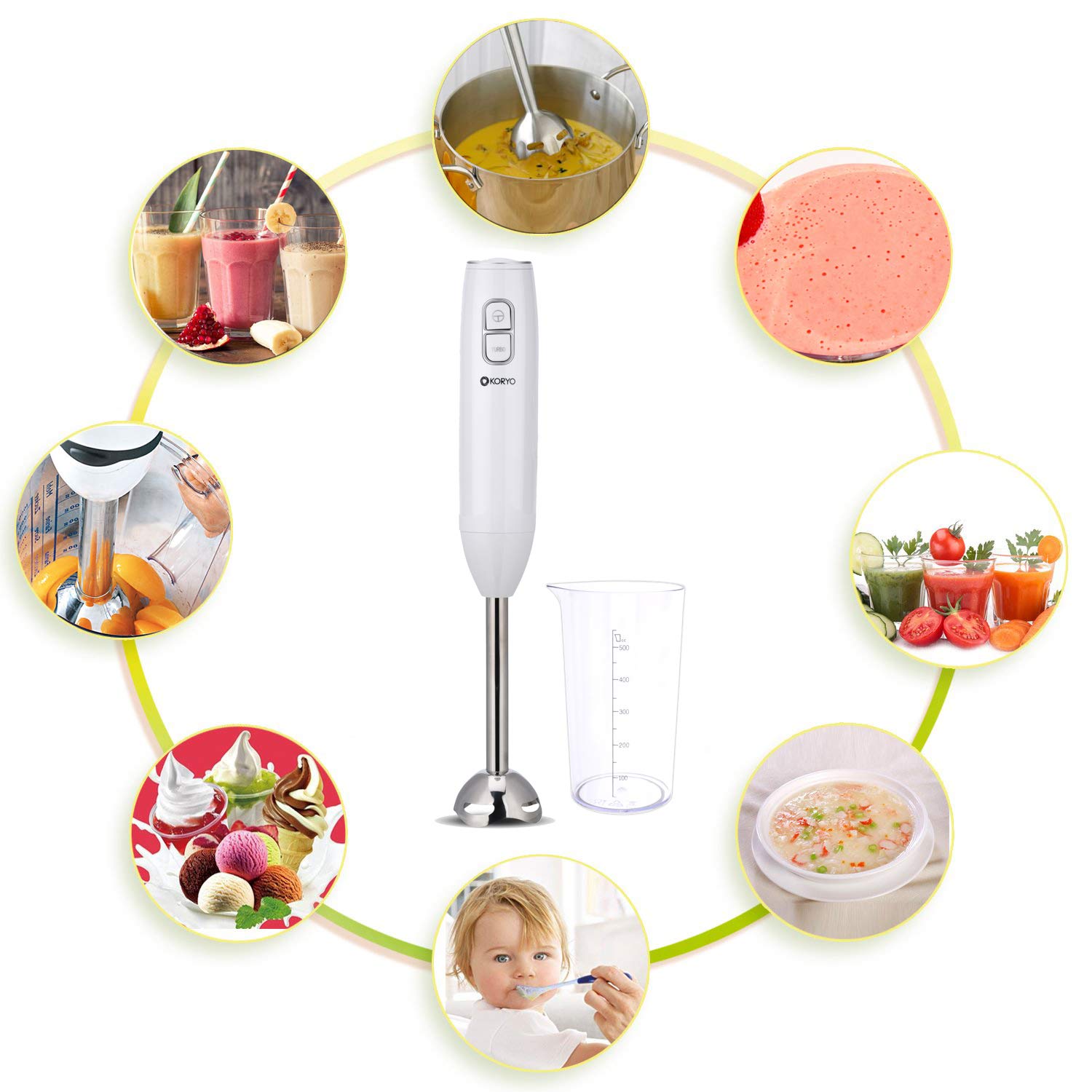koryo 6 in 1 multipurpose hand blender