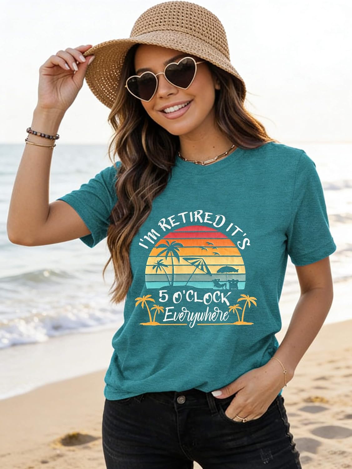 FYAPHION Retirement Shirts for Women 2026 Retired Gifts Funny Retirement Gift Tshirts for Mom Grandma Teacher - Image 5